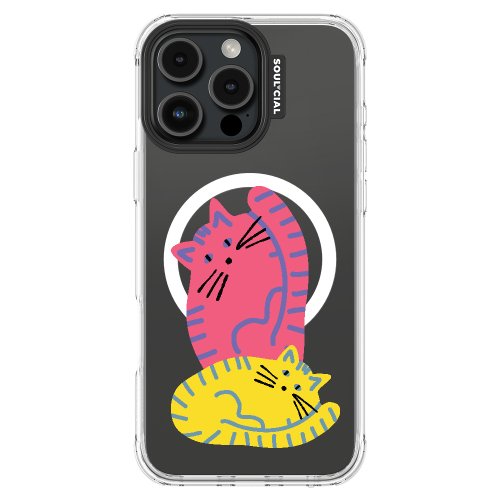 SOUL-CIAL Catitude 萌萌貓態 iPhone 16 手機殼 MagSafe磁吸保護殼 手機套