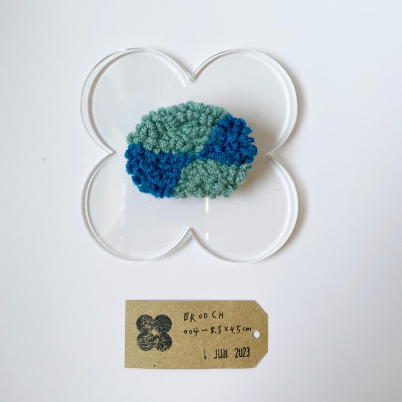 BROOCH 3/4 手作別針 胸針 裝飾 毛線 禮物 - 胸針 - 棉．麻 