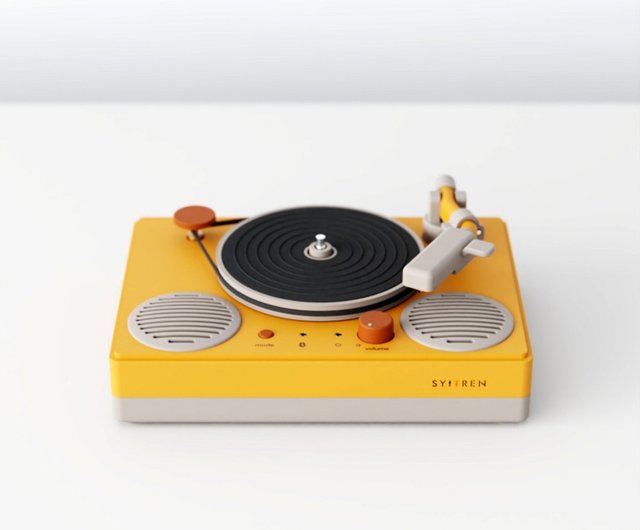 レトロなデザインのブラック機械型ブルースピーカー 3 色