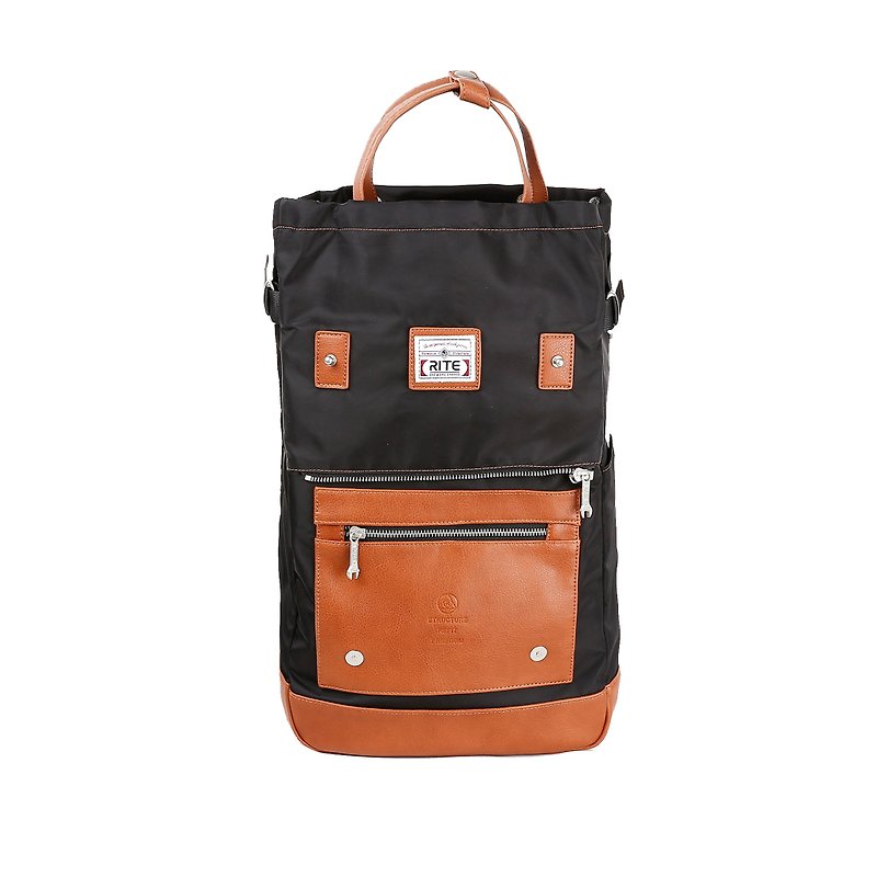 2016 Evolution version RITE twin package ║ flight bag x vintage bag (L) - nylon black ║ - Messenger Bags & Sling Bags - Polyester Black