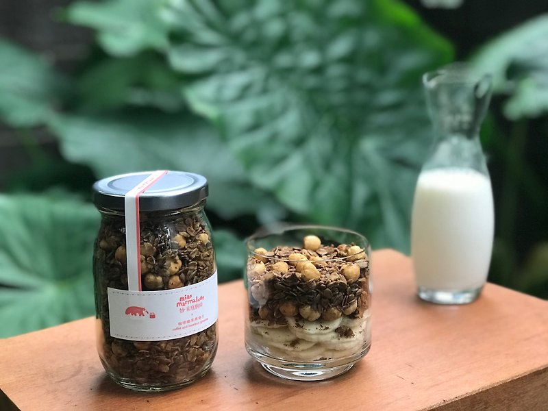 咖啡榛果燕麥片coffee and hazelnut granola - 燕麥/麥片/穀物 - 新鮮食材 咖啡色