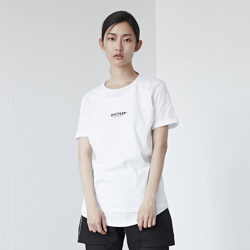 DYCTEAM - Curve Slubbed Fabric Tee - Women's T-Shirts - Cotton & Hemp White