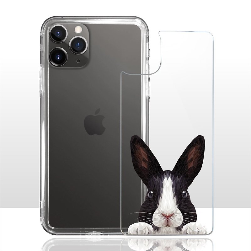 [Gao Gui-Extremely Transparent Anti-Yellow Polar Air Armor] Mobile Phone Case-Rabbit (Middle Face) - Phone Cases - Acrylic Transparent