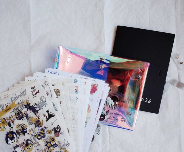 2026 日付シート / 4名の作家 - ショップ misshoegg マスキングテープ