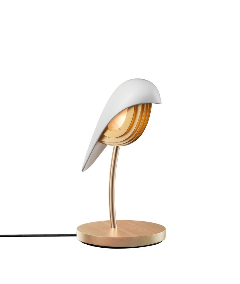 Bird Light-Ivory White - โคมไฟ - เครื่องลายคราม ขาว