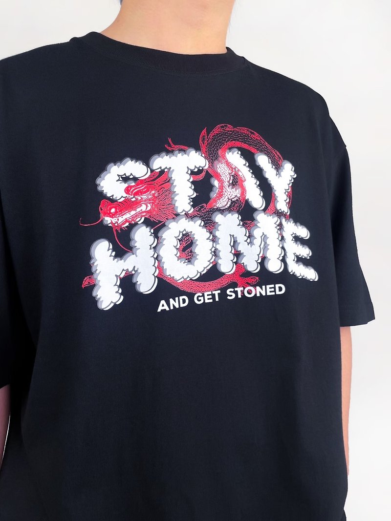 Smokey Dragon Logo New T-shirt - เสื้อยืดผู้ชาย - ผ้าฝ้าย/ผ้าลินิน สีดำ