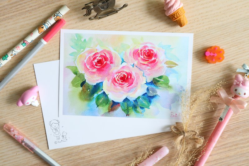 Roses | Postcard - Cards & Postcards - Paper 