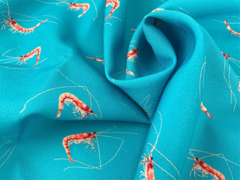 Sakura shrimp pattern open collar dress - ชุดเดรส - เส้นใยสังเคราะห์ 
