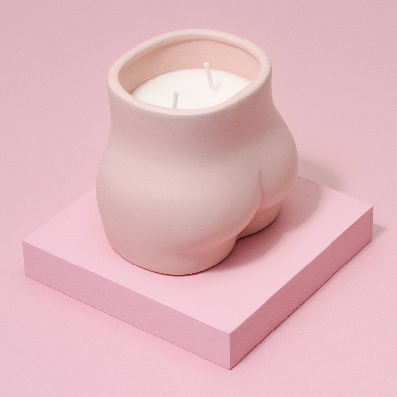 【展示品】英國 MÆGEN Curve蠟燭(S)-無花果 & 蕨 170g - 香氛蠟燭/燭台 - 瓷 黑色