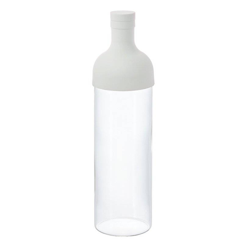 米白酒瓶冷泡茶壺 - 咖啡壺/咖啡周邊 - 玻璃 白色