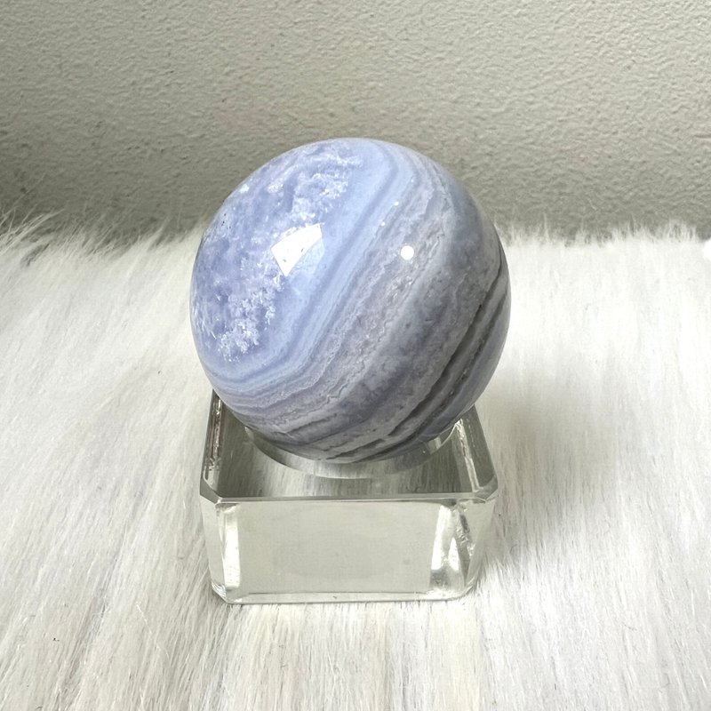 Blue Agate Ball | Crystal | Crystal Ball | Crystal Ornaments - Items for Display - Crystal Blue