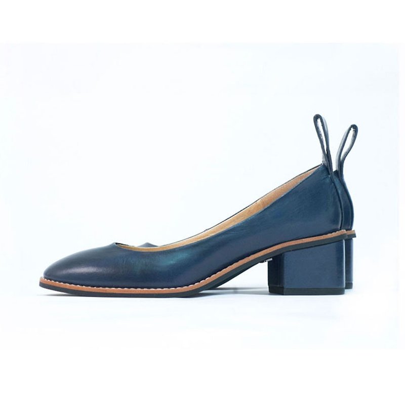 NOUR Isola pump - Midnight Blue - Women's Leather Shoes - Genuine Leather Blue