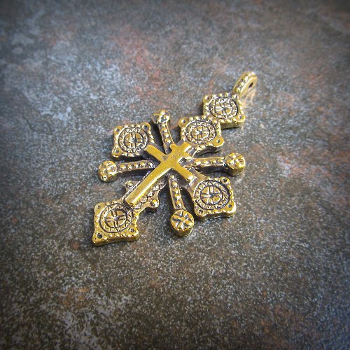 Gogodzy Ukrainian cross necklace,Handmade cross necklace pendant,christianity cross