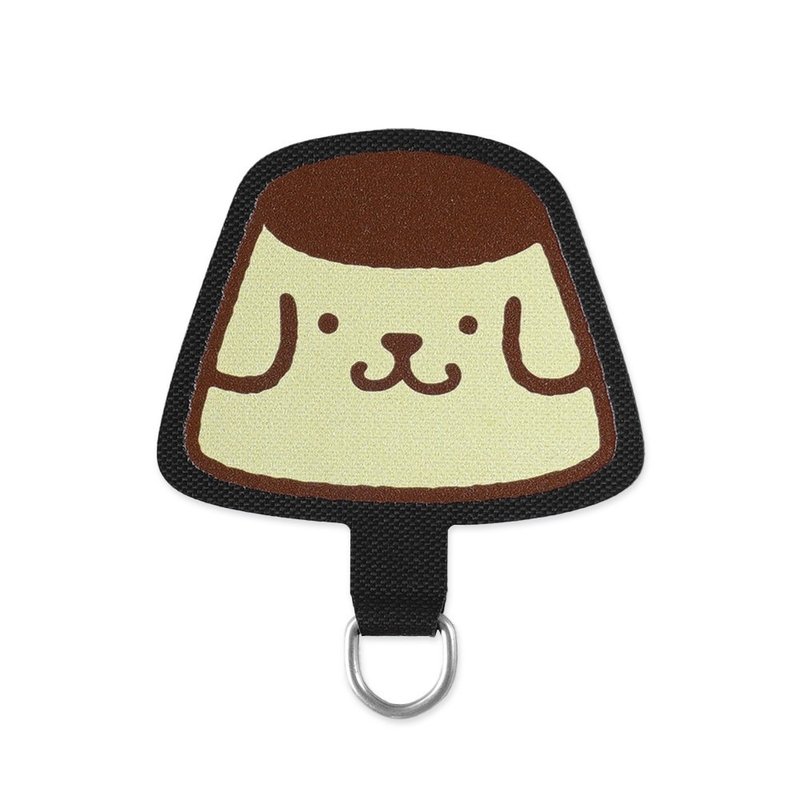 PomPomPurin 布丁狗 布丁麻吉 掛繩片 手機掛繩片 - 手機配件 - 其他人造纖維 黑色