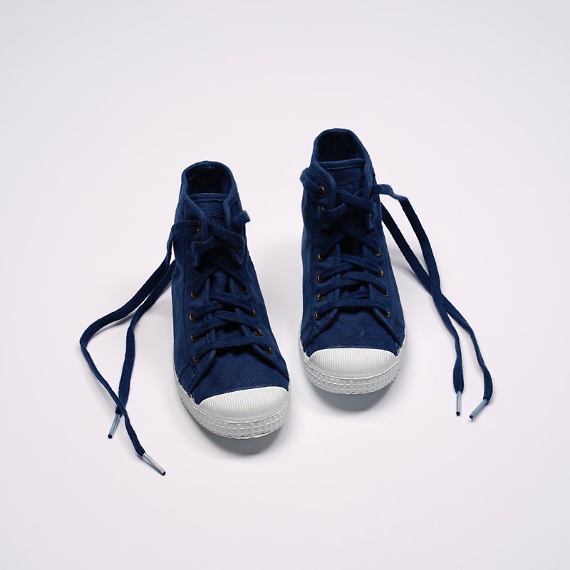 西班牙帆布鞋 CIENTA 61997 48 藍色 經典布料 童鞋 高筒 - 男/女童鞋 - 棉．麻 藍色