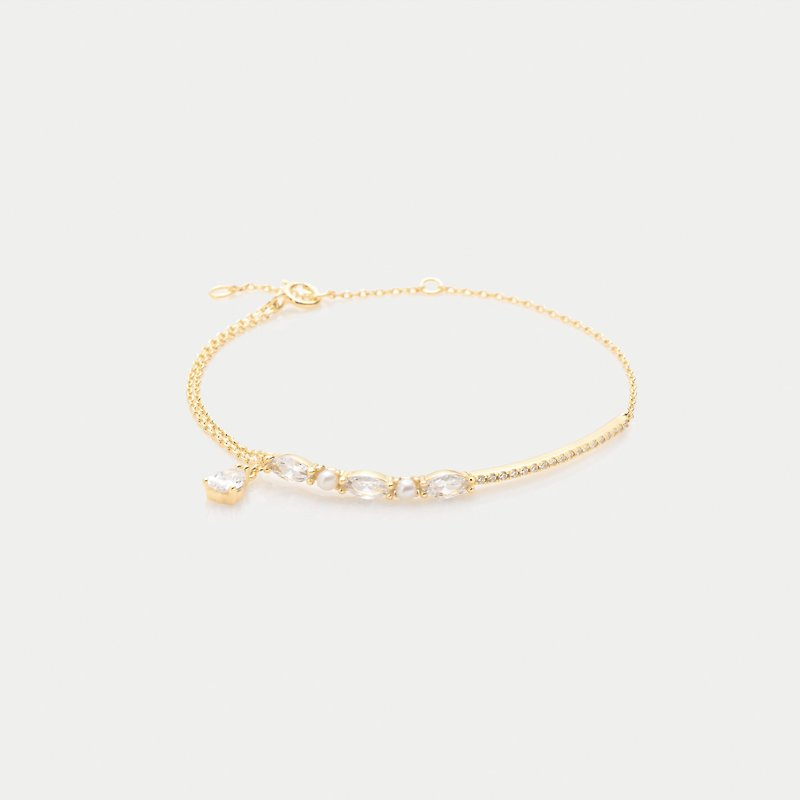 靈動優雅 / Elodie bracelet - 手鍊/手環 - 銅/黃銅 金色
