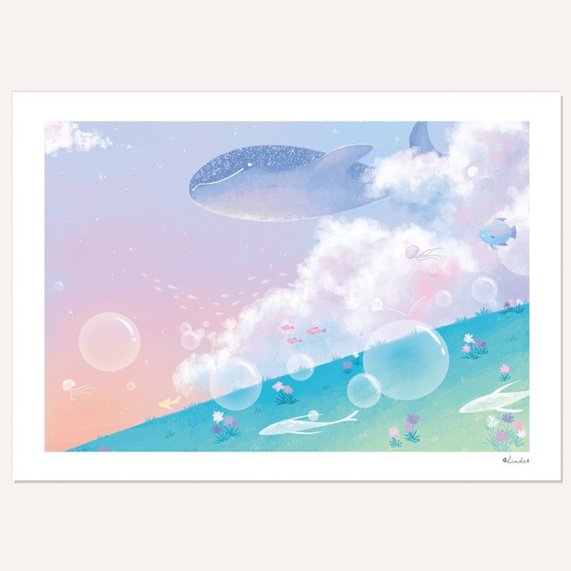 印刷裝飾畫 掛畫 無框畫【夢幻海洋】 - 海報/掛畫/掛布 - 紙 多色