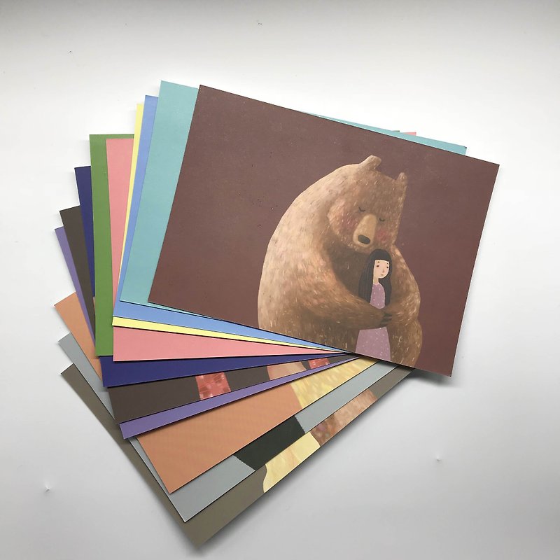 SLL 明信片系列 / 十二個鼓勵系列(全系列十二入) - 心意卡/卡片 - 紙 多色