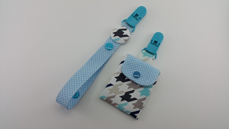 Star births talismans gift bags clip + pacifier clip chain - Baby Gift Sets - Cotton & Hemp Blue