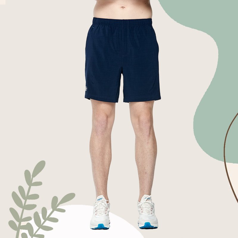 [Wildland wilderness] four-strand twist yarn breathable anti-UV shorts men W1508-123 classic blue - กางเกงขาสั้น - เส้นใยสังเคราะห์ สีน้ำเงิน