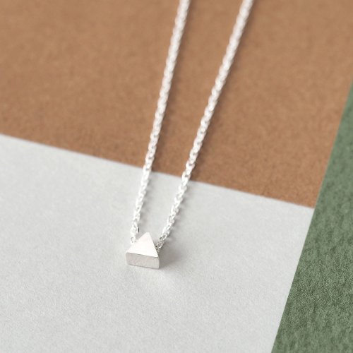 cloud-jewelry 極小 三角 ネックレス シルバー925