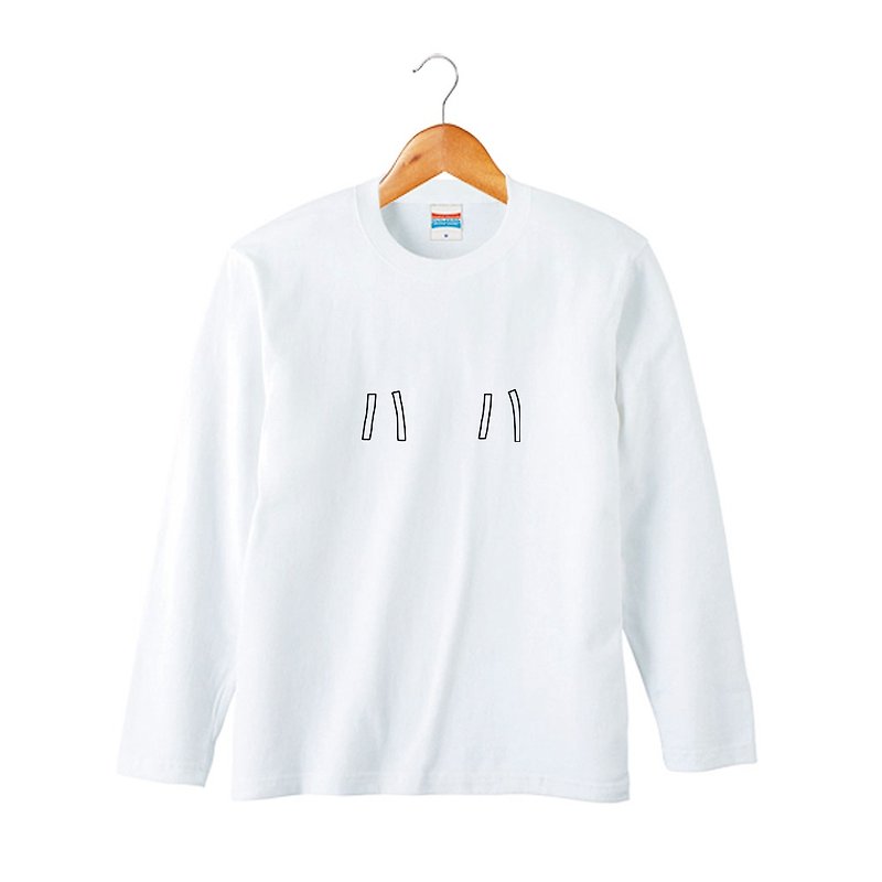 母 LongSleeve - Unisex Hoodies & T-Shirts - Cotton & Hemp White