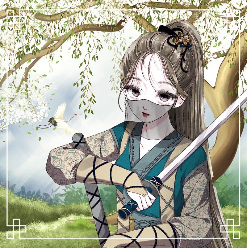 Oriental assassin (3Color) - 貼紙 - 紙 多色
