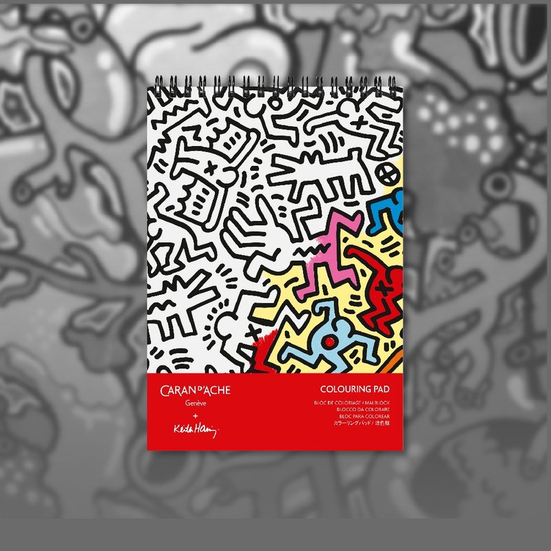 KEITH HARING  卡達 經典圖騰 著色本 - 筆記本/手帳 - 紙 多色