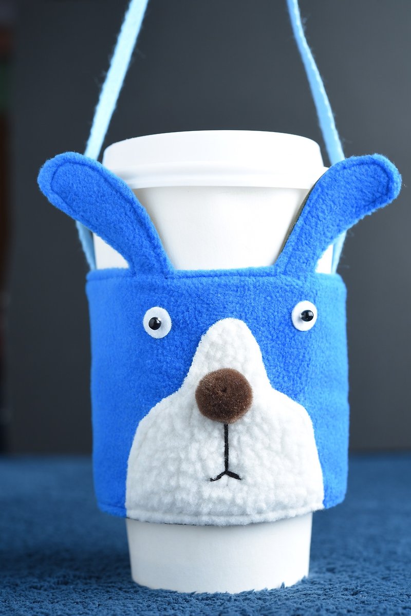 Animal Drink Cup Set-Rabbit - ถุงใส่กระติกนำ้ - ไฟเบอร์อื่นๆ หลากหลายสี