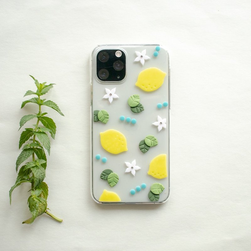 smartphone case/lemon - Phone Cases - Clay Yellow