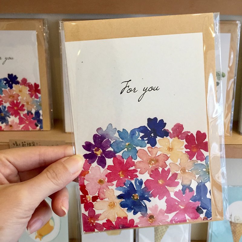 あなたのための花カード - カード・はがき - 紙 