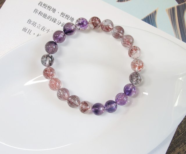 水晶極透明♡スーパーセブン ブレスレット 水晶極透明♡スーパーセブン ブレスレット