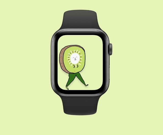 Apple Watch Wallpaper Decor Digital Painting Kiwi Fruit Get 3 Photo Background ショップ Be Bear Boy ガジェット Pinkoi