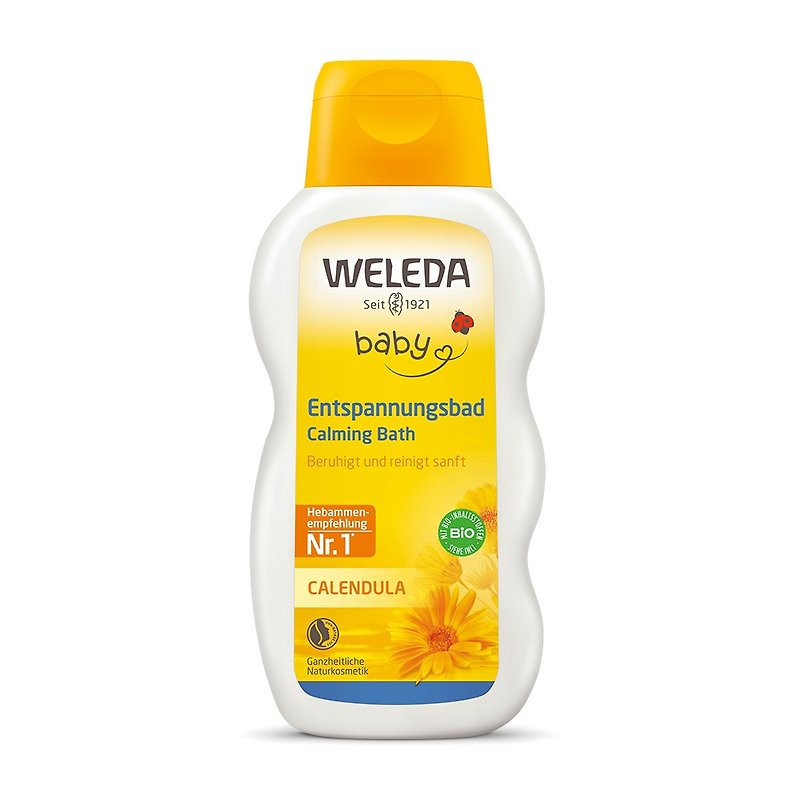 小孩及大人泡澡都可以【WELEDA】金盞花寶貝泡澡舒緩精華 - 其他 - 其他材質 橘色