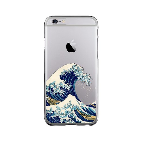 GoodNotBadCase Hard plastic clear iPhone case Samsung Galaxy case The Great Wave Kanagawa 51