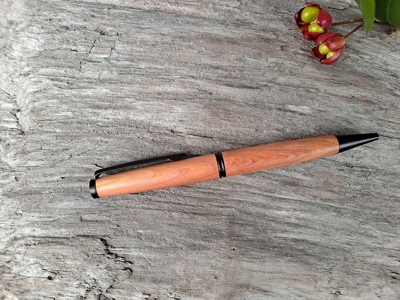 Cypress wood handmade pen oil-based ball pen rotary - ปากกา - ไม้ 