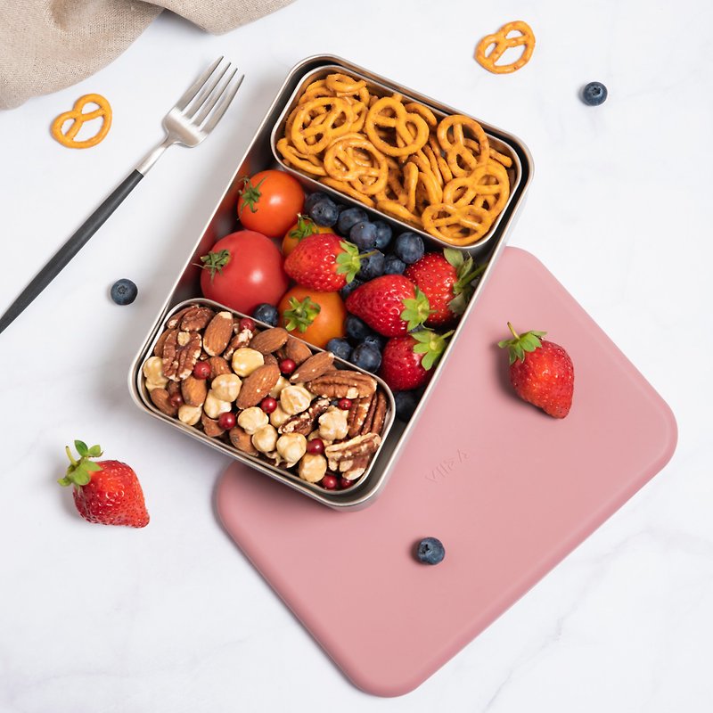 Kasten Bento Box Set | No taste and no fear of leakage - Lunch Boxes - Stainless Steel Pink