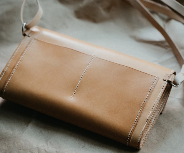 Italian Buttero leather hand-stitched shoulder bag - Shop