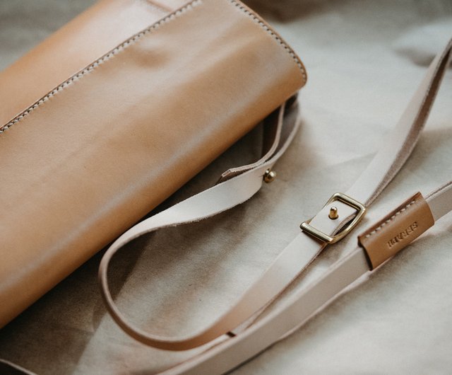 Italian Buttero leather hand-stitched shoulder bag - Shop