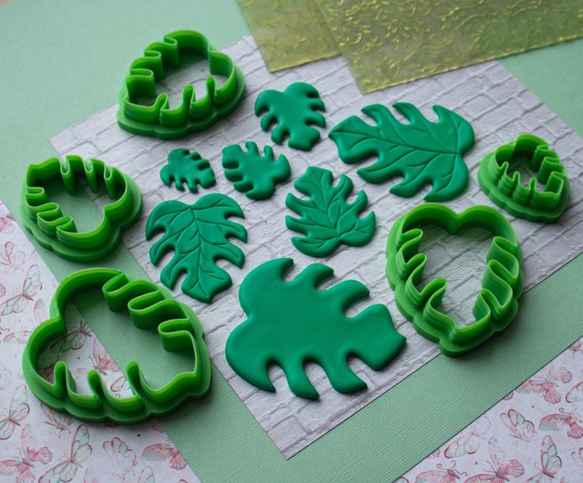 Clay Cutters for Polymer Clay - Monstera - Polymer Clay Earring Cutters 