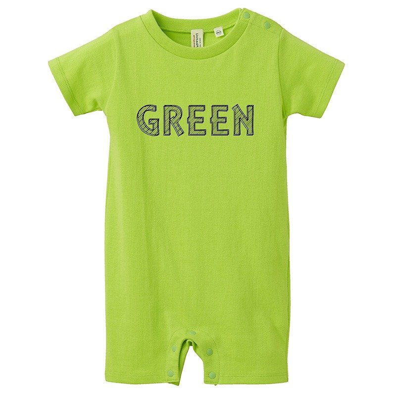 [Rompers] Green - อื่นๆ - ผ้าฝ้าย/ผ้าลินิน สีเขียว