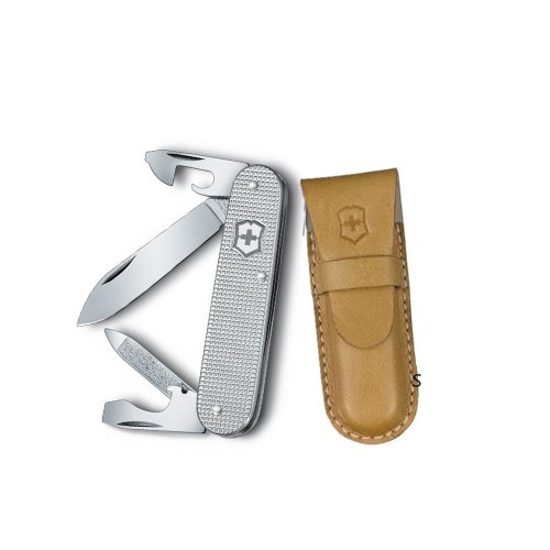 城市視角 VICTORINOX 瑞士維氏 Alox 8用瑞士刀附刀套/銀 0.2600.L1226