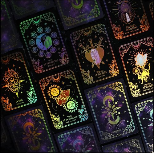 星緣 La Maison d'etoile Crystalstruck Tarot Card Deck - Golden Aura Edition