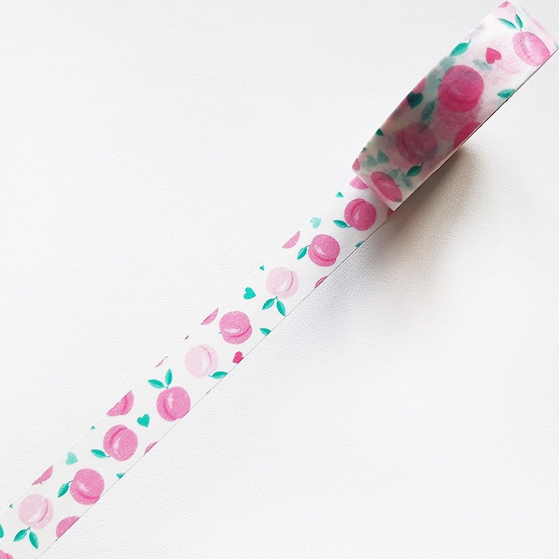 NICHIBAN Petit Joie Masking Tape【Peach (PJMT-15S032)】 - Washi Tape - Paper Pink