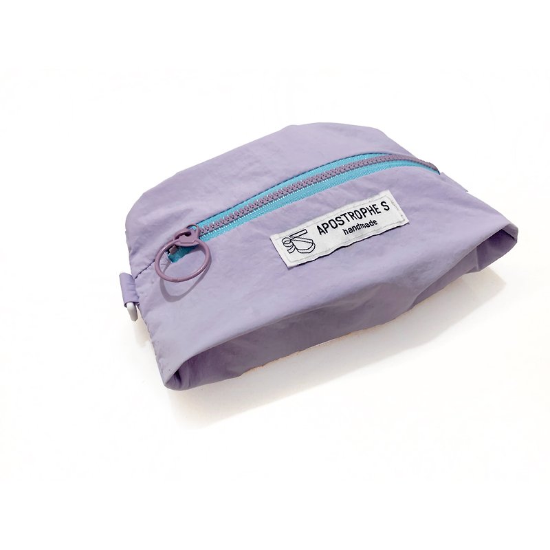 【Apostrophe_s_0】Multi-purpose pull flat pouch | Storage bag | Cosmetic bag - Toiletry Bags & Pouches - Cotton & Hemp Multicolor