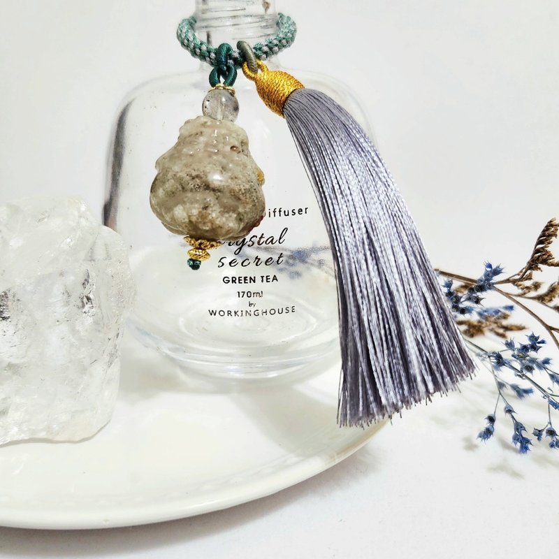 景品幽靈龍龜編繩車掛/緩解壓力、避邪擋煞之水晶 - 手鍊/手環 - 水晶 銀色