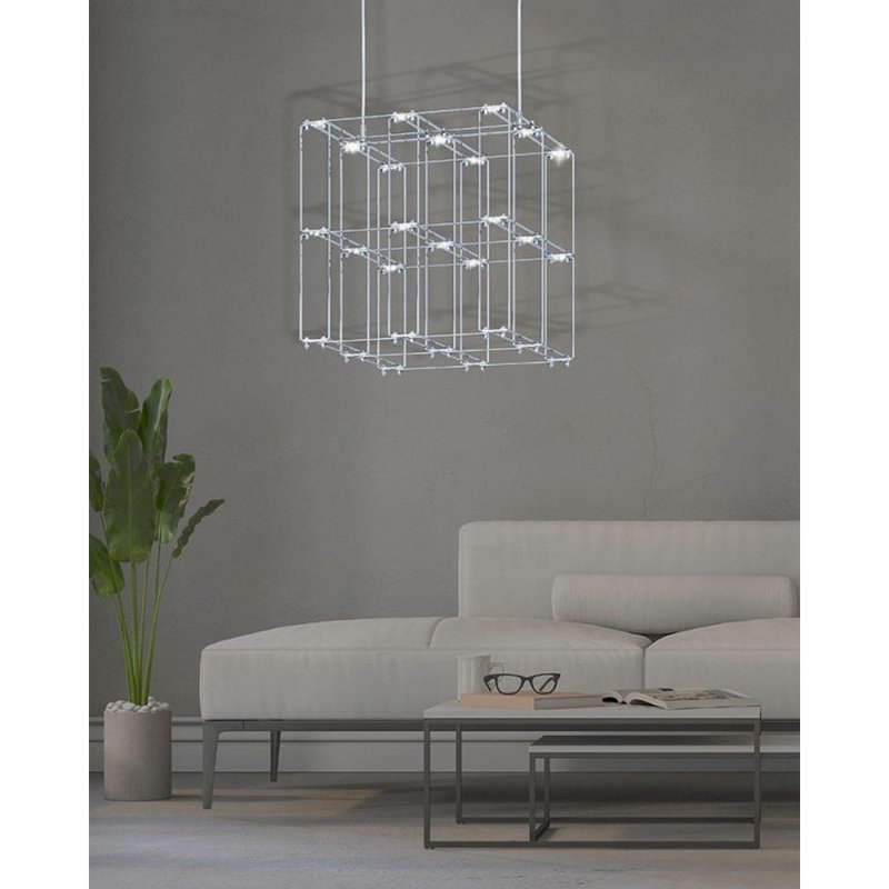 EGLO Austria Lighting | Square Chandelier | Table Lamp | Housewarming Gift - โคมไฟ - สแตนเลส สีเงิน