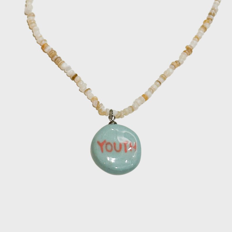 Youth Necklace - สร้อยคอ - เครื่องลายคราม สีน้ำเงิน