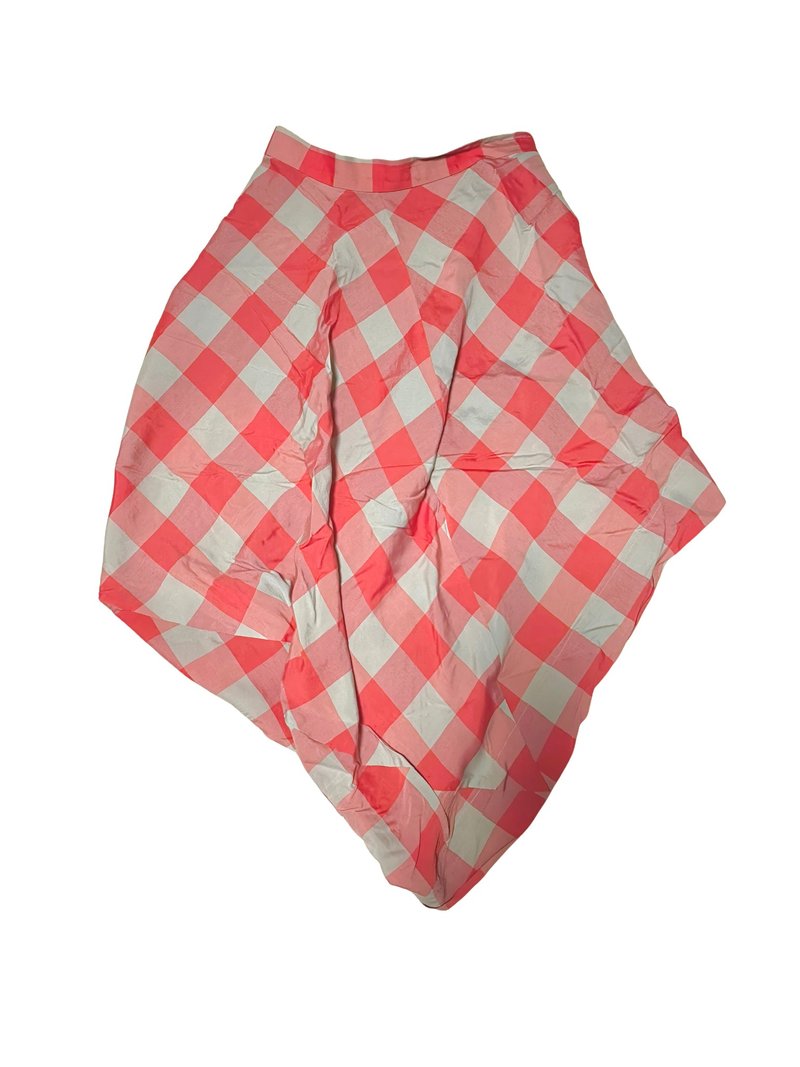 Vivienne Westwood 西太後中古 不規則斜切半裙 - 裙子/長裙 - 棉．麻 粉紅色