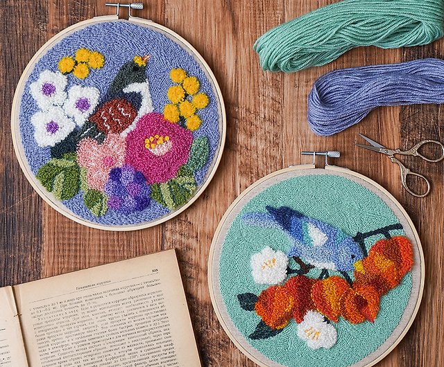 Punch Needle Embroidery Hoops